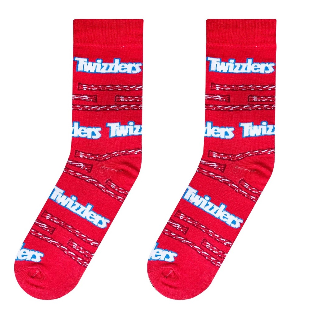 TWIZZLERS Candy Printed Crew Socks OS Crazy Fun Novelty Gift